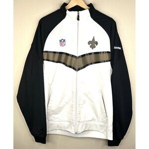 Reebok New Orleans Saints NFL Football Jacket Full-Zip Soft Shell Mens Size L